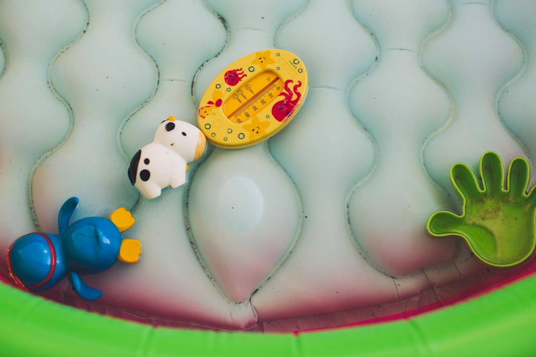 a group of people playing in a water park